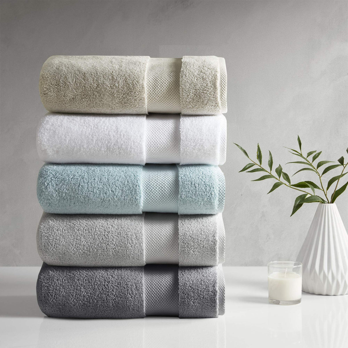 Gracie Mills Cotton Jacquard Bath Towel 6 Piece Set